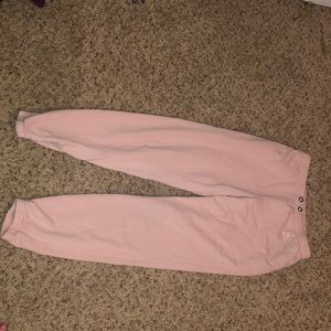 light pink sweat pants